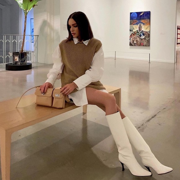 Mango Shoes - Mango bovine leather boots bloggers favorite